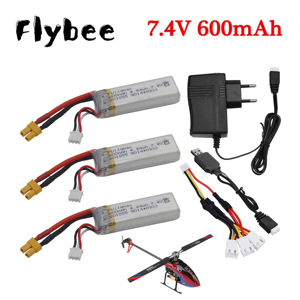 7.4V 600mAh Lipo Battery +7.4V - Drone Charger 评论和价格